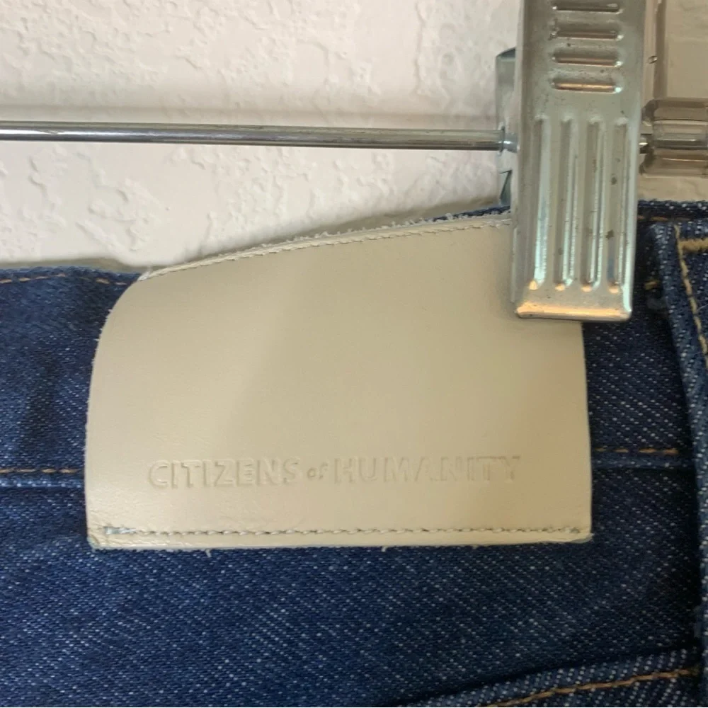 Citizens Of Humanity Womens Blue Beverly Slouch Boot Button Fly Jeans 23 - Picture 8 of 12